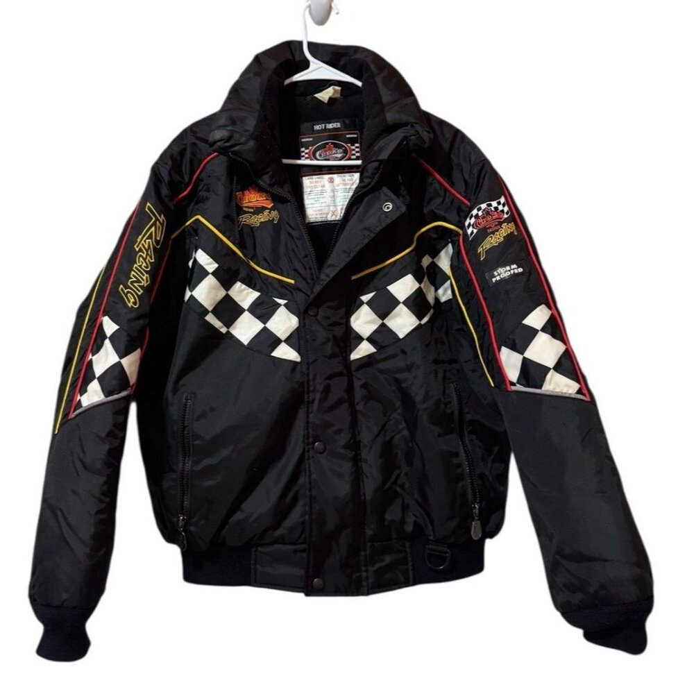 Choko‎ Racing Storm Proof Mens Checkered Flag Snowmobile Jacket Size Medium
